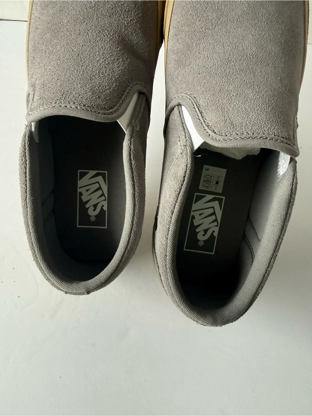 Vans Asher Sneakers Slip On Crepe Frost Gray  Low Top Men’s Size 9 751505 New